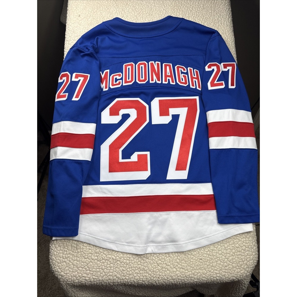 New York Rangers Ryan McDonagh #27 Fanantics NHL Jersey Men Medium Blue NWOT